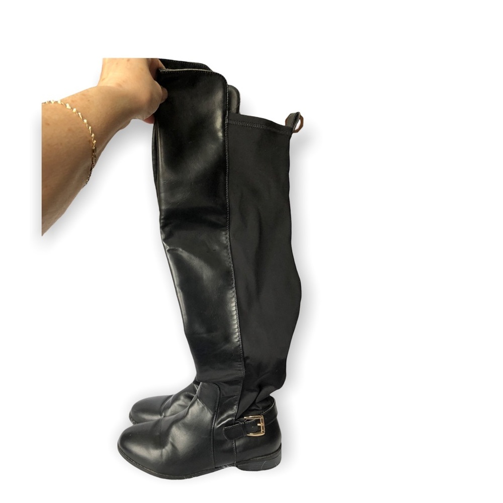 Women’s Boots Size 10 Black Side Zip Knee High Riding Boot